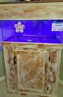015905062732 Breeder Aqueon Custom Painted Wood Aquarium Cabinet Stand Fish Tank Filter Light Combo