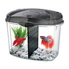 100101216 Aqueon Betta Bowl Aquarium Kit In Black 617407656510