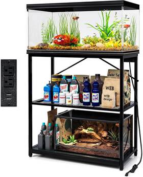 20 Gallon Aquarium Stand 705353506284 Tc-homeny Fish Tank 10-20-29-37 1000lb Capacity Wit