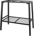 20162 Aquarium Stand Black Steel With Accessory Shelf For 691171820162