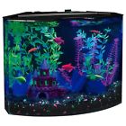 46111 Gallon Crescent Aquarium Kit Fish Tank Microfilter Clear 732326646111