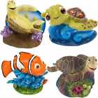 814087007735 Penn Plax Nemo Turtles Aquarium Ornament Set Fntset