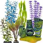 814087007773 Penn Plax Finding Nemo Dentist Aquarium Plant Set