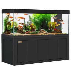 Ad 689231818686 260 Gallon Tempered Glass Aquarium Black Premium