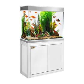 Ad-1060-ws Ad Tempered Glass 110 Gallon Aquarium White And Silver Ad-1060-ws Ad Tempered Glass 110 Gallon Aquarium White And Silver