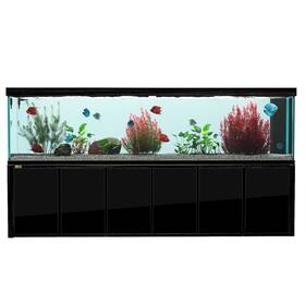 Ad Ad-3000-bp 500 Gallon Tempered Glass Aquarium Complete Set Up Black