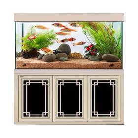 Ad-1260-silver Adream 135 Gallon Tempered Glass Aquarium Silver