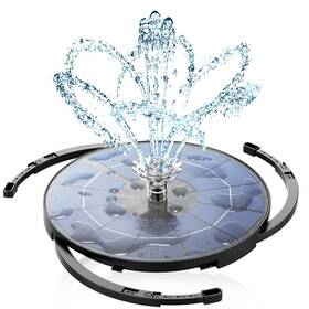 Aisitin B0brmzcf3t 3.5w Solar Fountain Pump Kit For Bird Bath Garden Pond 8 Nozzles