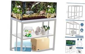 Akenow Gb-135 40 Gallon Fish Tank Stand With Shelf Metal Aquarium Double Layer