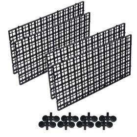 Alfyng 717664743913 4pcs Aquarium Grid Divider Fish Tank Tray Filter Isolation