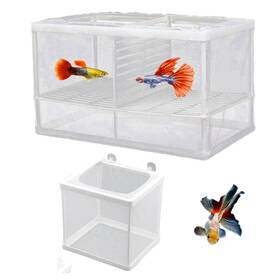 Alfyng 751717374457 2 Pack Fish Tank Breeder Net Mesh Box Aquarium Hatchery Alfyng 751717374457 2 Pack Fish Tank Breeder Net Mesh Box Aquarium Hatchery
