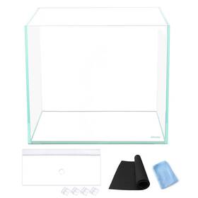 Allcolor B093gbkvxy Ultra Clear Rimless Aquarium Tank 6-60 Gallons Iron Glass 7gal - Top