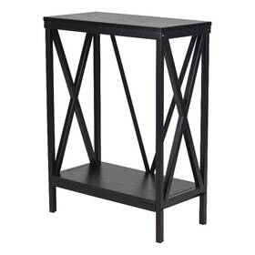 American Furniture Classics 664255003478 Aquatic Fundamentals 10 Gallon Steel X Frame Aquarium Stand With Lower Shelf