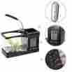 Amf9477165938521jm Unbranded Generic Home Decor Usb Desktop Aquarium Mini Fish Tank 1.5l Led Light Lcd Clock Y6c1