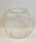 Anchor Hocking Vtg Glass Fish Bowl Terrarium Canteen Drum Style