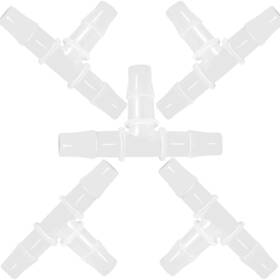 Anptght Aww-123100661 1/4 Inch Tee Fitting Equal Barb 3 Way Hose Splicer Joint Mender Adapter Union For