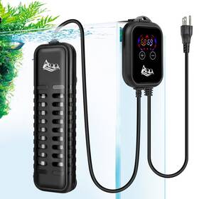 Aqqa B08p5kyql7 Aquarium Heater 500w For 66-135 Gallon Fish Tank Quartz Glass Submer