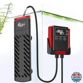 Aqqa B0cl9l4xgf 100w Submersible Aquarium Heater For 8-20 Gal Fish Tank Betta Turtle