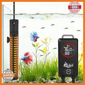 Aqqa B0dcgbb72r 300w Aquarium Heater Fish Tank Digital Thermostat Over-temperature D