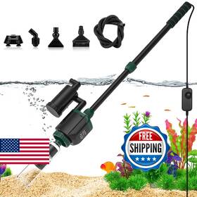 Aqqa B0dm5d1srt Fish Tank Cleaner 34w 600gph Dc Gravel Vacuum For Aquarium 6 In 1 Aquariu