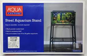 Aqua Culture 938534988102 Steel Aquarium Fish Tank Stand 10-20 Gallon 13 Inch L X 25 W 28 H