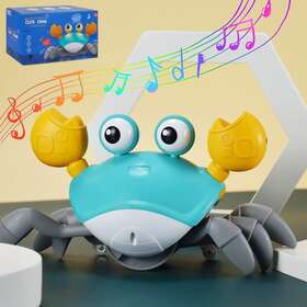 Aqua Culture Qc-1y Baby Crab Toys 0-12 Months Crawling For Babies 0-6 Toy
