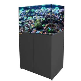 Aqua Dream 769293935962 100 Gallon Black Coral Reef Aquarium Tank Ultraclear Transpare Glass With Sump-p