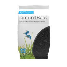 Aqua Natural Diamond010 Diamond Black 10lb Premium Gravel And Substrate For