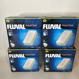 Aquaclear A1394 Aquarium Fluval Filter Insert Foam Size 50 - 3 Count 4 Boxes Total