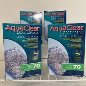 Aquaclear A619 4x New Aquarium Filter Insert Zero-carb 70 Gallon Not Bio Max