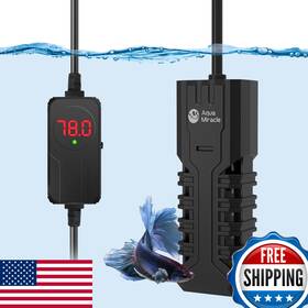 Aquamiracle B0fjrlbs8k 25w Aquarium Heater With Protective Housing For 1-5 Gal Tanks