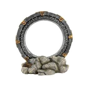 Aquarium Treasures 74465 Underwater Sunken Medallion Ornament Large Sta... Fas