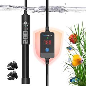 Aquasmith B0dcbgcstm Aquarium Heater 50w/100w/150w/200w/300w/500w Submersible Fish Tank Hea