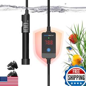 Aquasmith B0dcbgf7yk Aquarium Heater 50w 100w 150w 200w 300w 500w Submersible Fish Tank Led