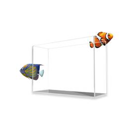 Aquatop 38201628 High Clarity Tall Glass Aquarium Bookshelf Style - High-grade German