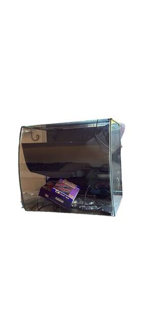 Aquatop Bfk-13 Bow Front Aquarium 15.5 Gallons Heater 3 Living Rocks Etc