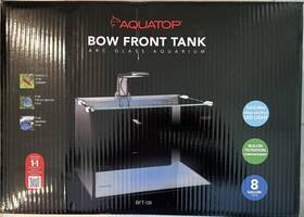 Aquatop Bft-08 Bow Front Tank Arc Glass Aquarium 8 Gal