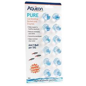 Aqueon 015905001373 Aqaurium Pure Live Bacteria And Enzymes Water Supplement 10 Gallon 12 Pack