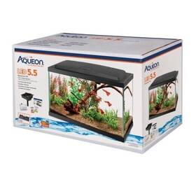 Aqueon 015905178556 Aquarium Starter Kit With Led Lighting 5.5 Gallon