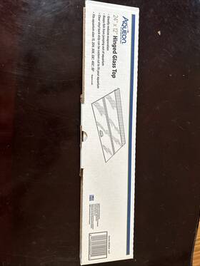 Aqueon 100129024 Versa Top 24 Inch X 12 Hinged Folding Clear Glass Aquarium Nib 2017