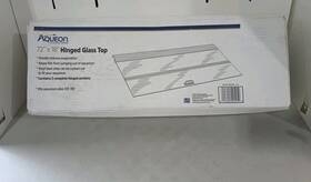 100129101 Aqueon Versa Top 72 X 18 Hinged Glass Canopy For 125/150 Gallons 3 Sections