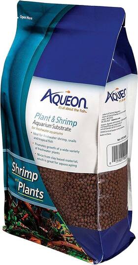 Aqueon 100534685 Plant And Shrimp Aquarium Substrate 5 Pounds Brown