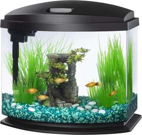 Aqueon 100543610 Black 5 Gallon Led Minibow Smartclean Kit