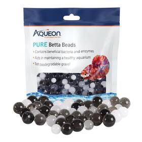 Aqueon 159050023702 Ra Pure Betta Beads - Black/white 350 Ml