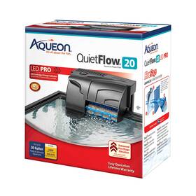 Aqueon B000sp340u Quietflow 20 Led Pro Aquarium Power Filter For Up To 30 Gallon Fish Tank