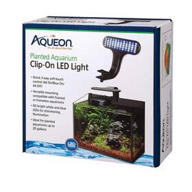 Aqueon B07dt31pz8 Clip-on Led Aquarium Fish Tank Light For Planted Growing Plants Up To