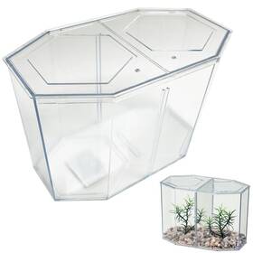 Atb 795735168837 1 Dual Betta Hex Kit Tank Pet Aquatic Fishes Aquarium Habitat Office Home Decor