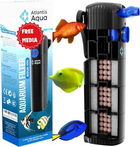 Atlantis Aqua 445005038048 Aquarium Filter-silent Submersible For 55-100 Gallon Fish Tanks