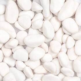 Ausluru B0bvm92zyv 20lbs White Natural River Rocks Polished Pebbles For Plants Garden 1-2