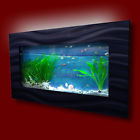 Aussie-skylineblack Aussie Aquariums New Original Aquarium Skyline Brushed Aluminum Wall Mounted Fish Tank 881314768523